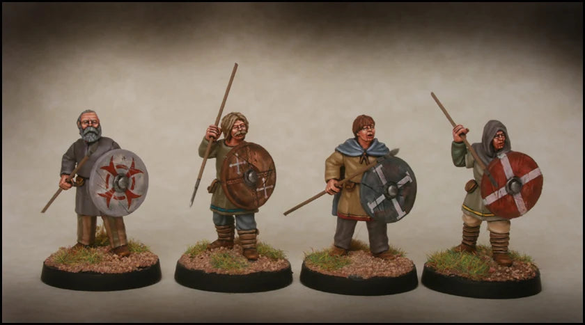 Footsore Miniatures - Late Saxon Fyrd Warriors Pack 1