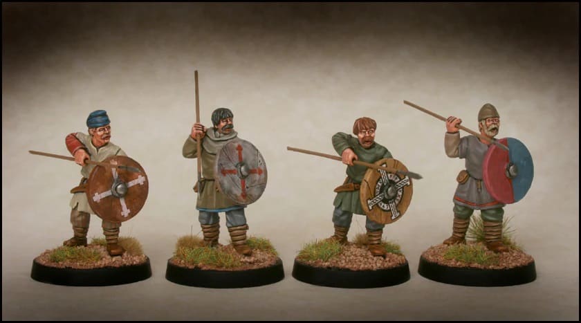 Footsore Miniatures - Late Saxon Fyrd Warriors Pack 2