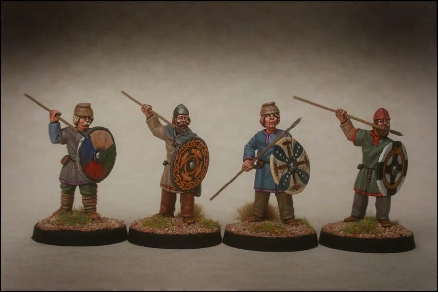 Footsore Miniatures - Late Saxon Fyrd Warriors Pack 4