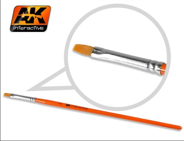 AK Interactive Brushes Synthetic Flat 2