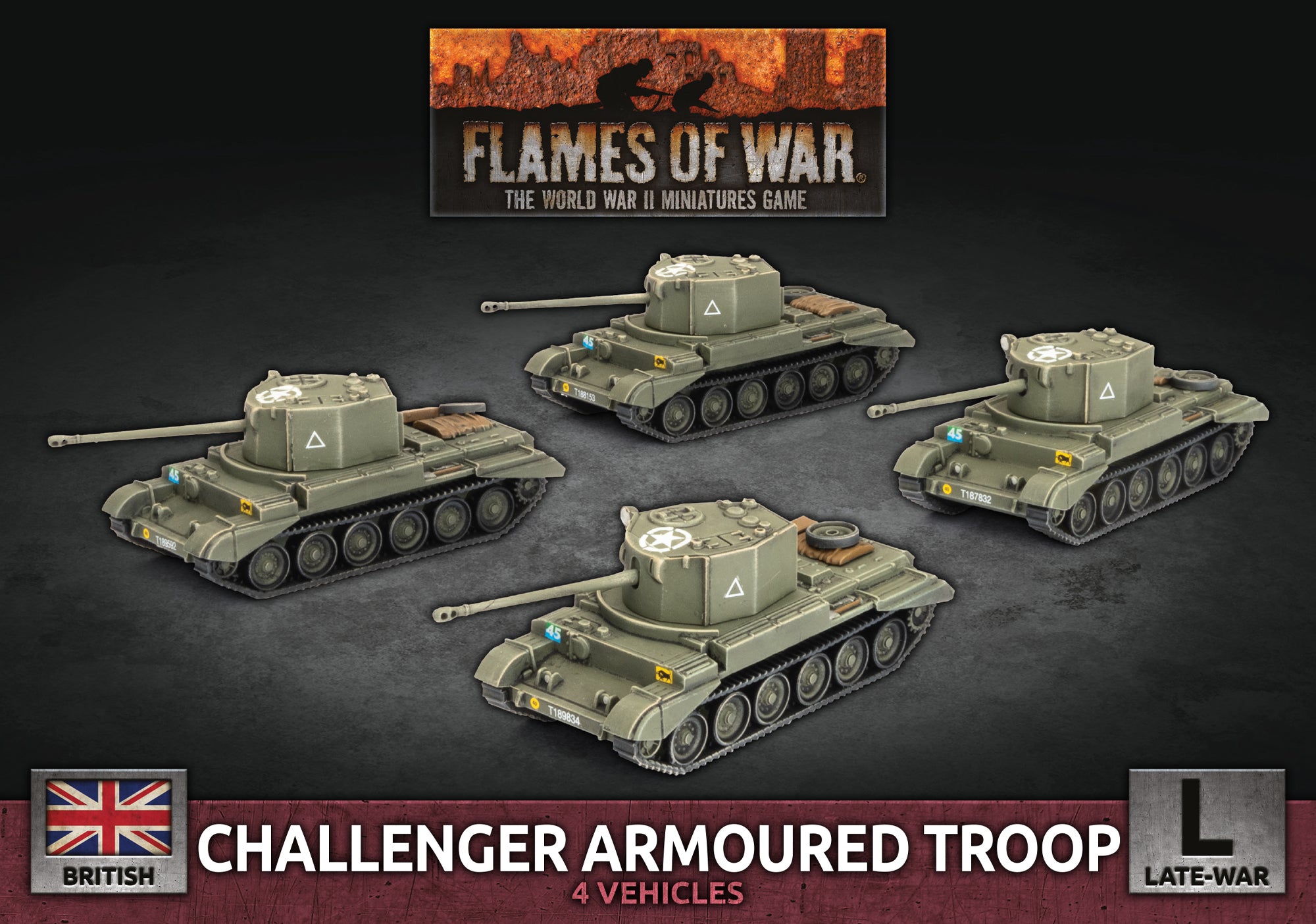 Flames Of War - British Challenger Armoured Troop