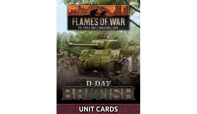Flames Of War - D-Day: British Unit Cards