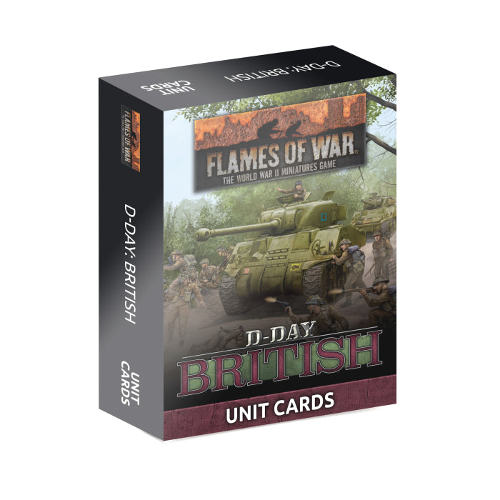 Flames Of War - D-Day: British Unit Cards