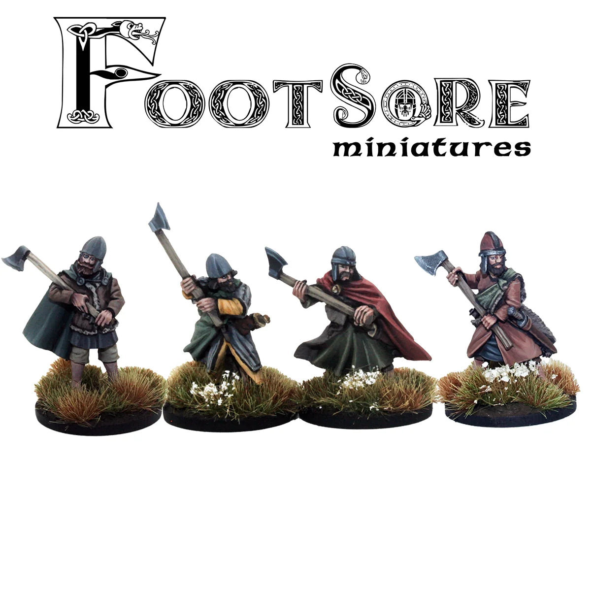 Footsore Miniatures - Welsh Poor Warriors With Dane Axes