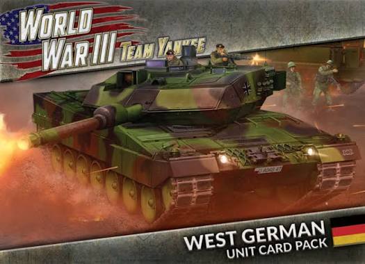 Team Yankee - West German Unit Cards