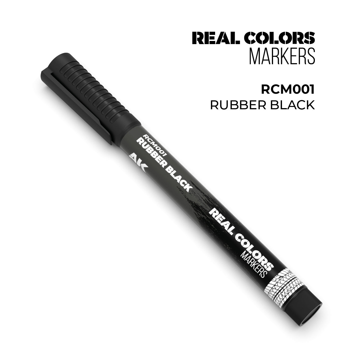 AK Interactive Real Color Marker - Rubber Black