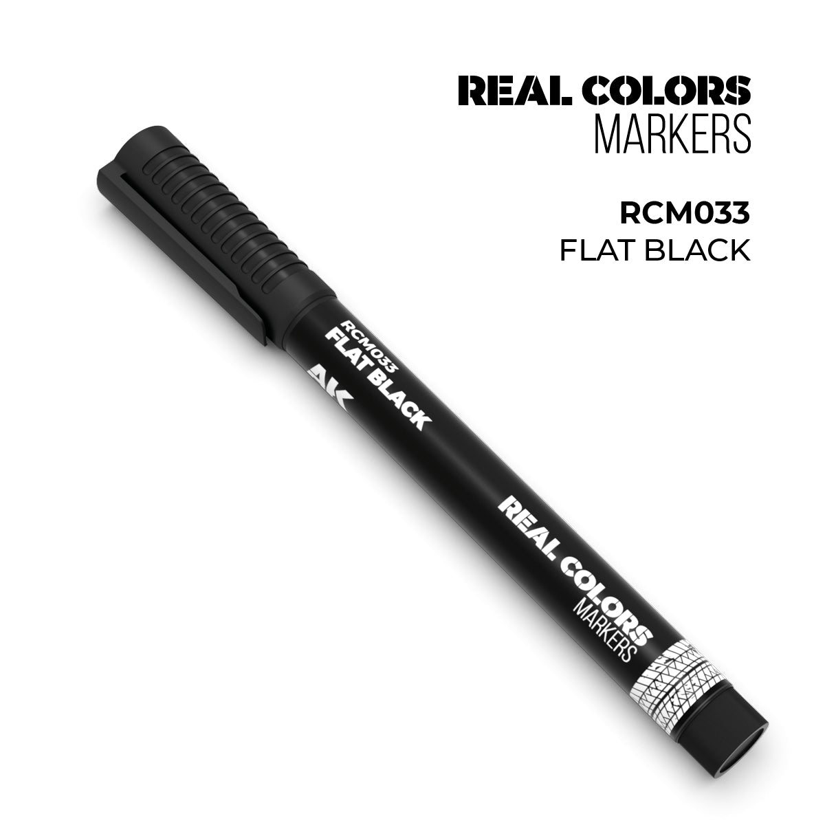 AK Interactive Real Color Markers - Flat Black