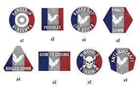 Team Yankee - French Tokens