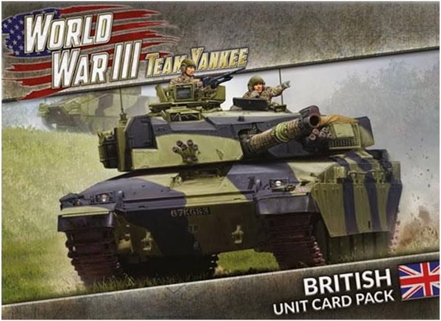 Team Yankee - British Unit Cards