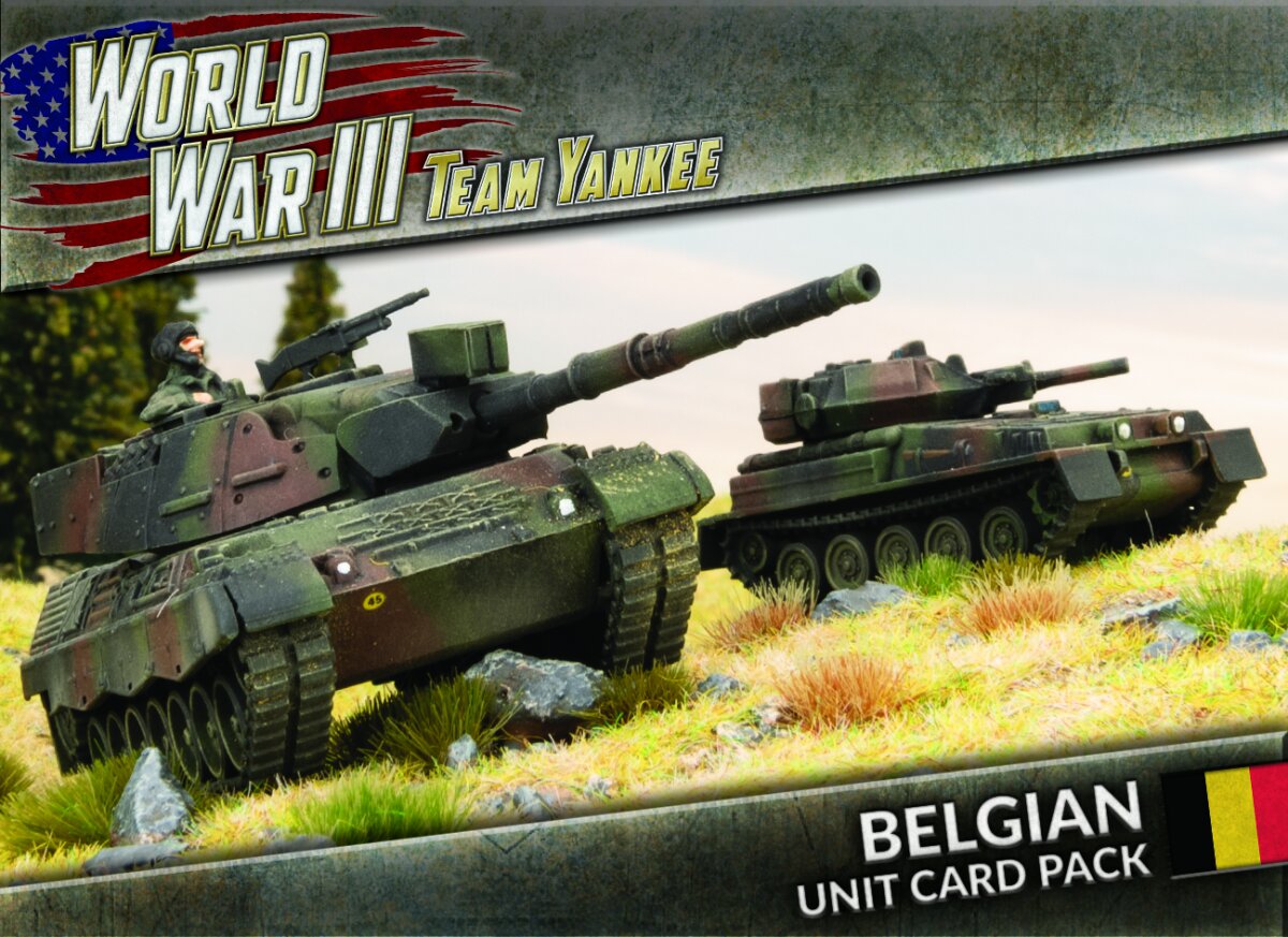Team Yankee - Belgian Unit Cards