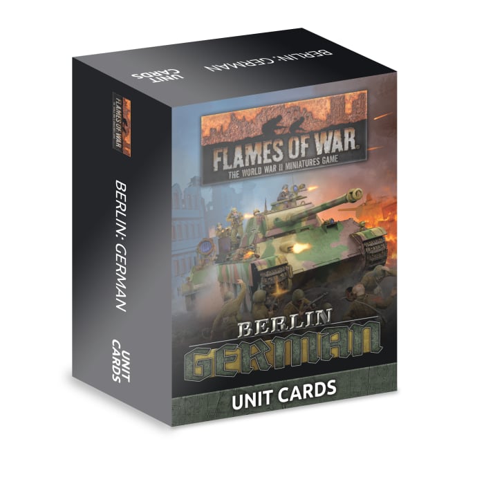 Flames Of War - Berlin: German Unit Cards
