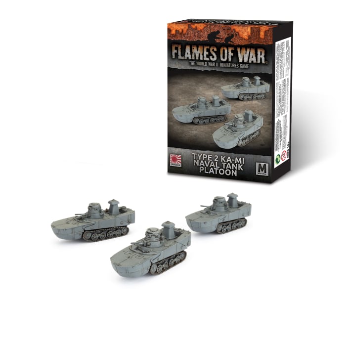 Flames Of War - Type 2 Ka-Mi Naval Tank Platoon
