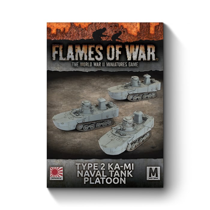 Flames Of War - Type 2 Ka-Mi Naval Tank Platoon