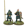 Footsore Miniatures - Norman Warlord And Bannerman On Foot