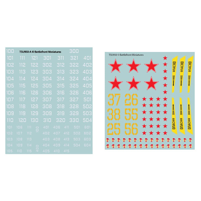 Team Yankee - Soviet Decals