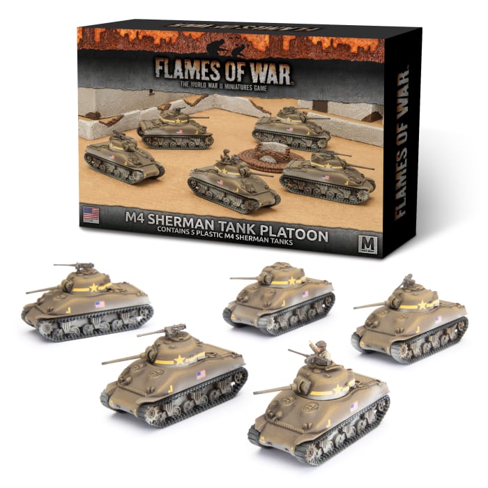 Flames Of War - M4 Sherman Tank Platoon