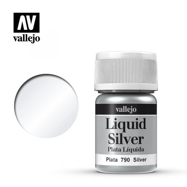 AV Vallejo Model Color 35ml - Silver (Alcohol Based)