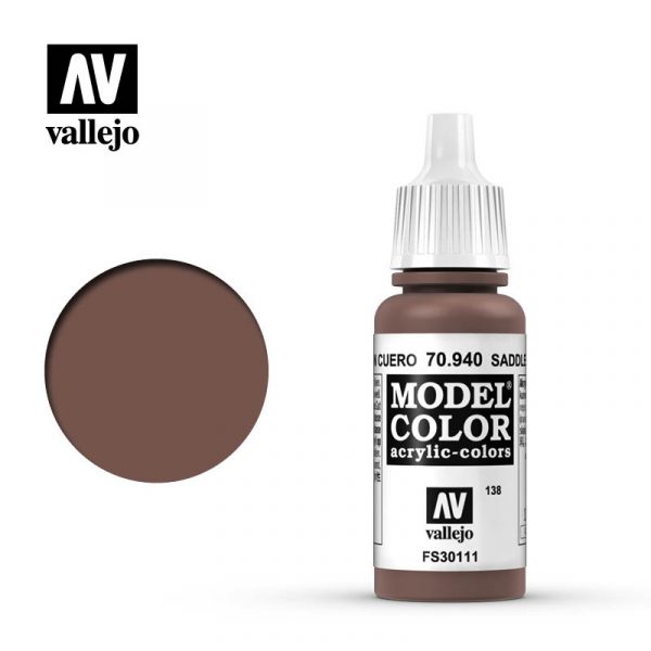 AV Vallejo Model Color 17ml - Saddle Brown
