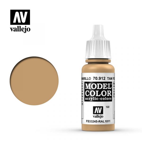 AV Vallejo Model Color 17ml - Tan Yellow