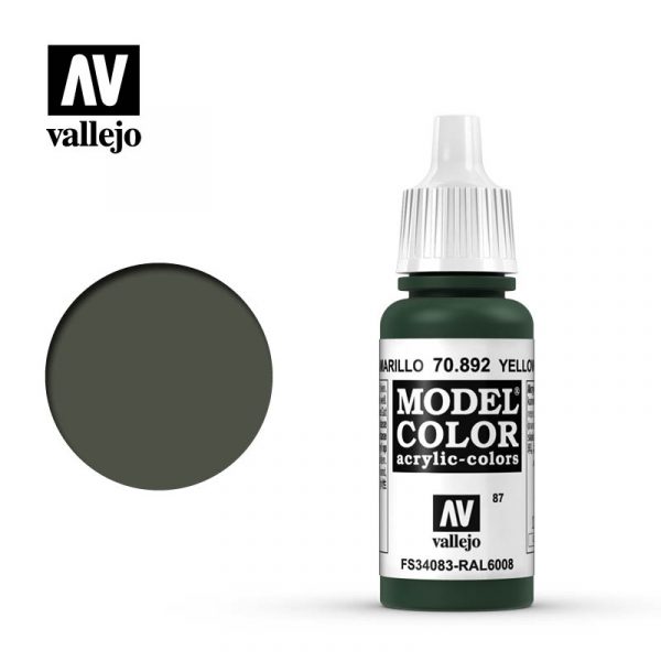 AV Vallejo Model Color 17ml - Yellow Olive