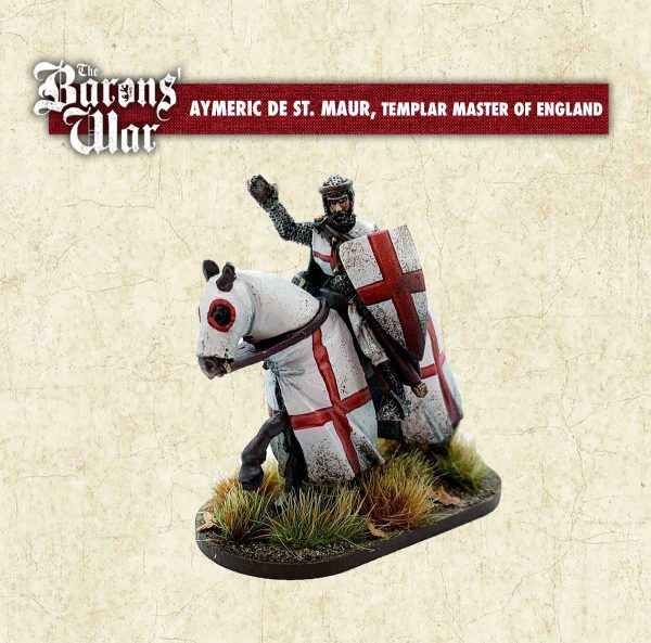 Footsore Miniatures - Aymeric De St. Maur, Templar Master Of England