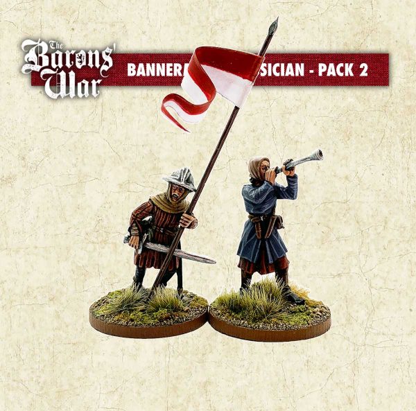 Footsore Miniatures - Bannerman And Musician Pack 2