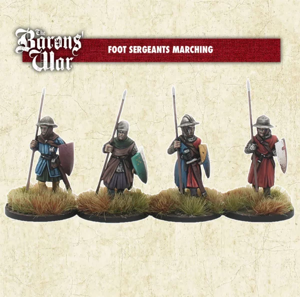 Footsore Miniatures - Foot Sergeants Marching