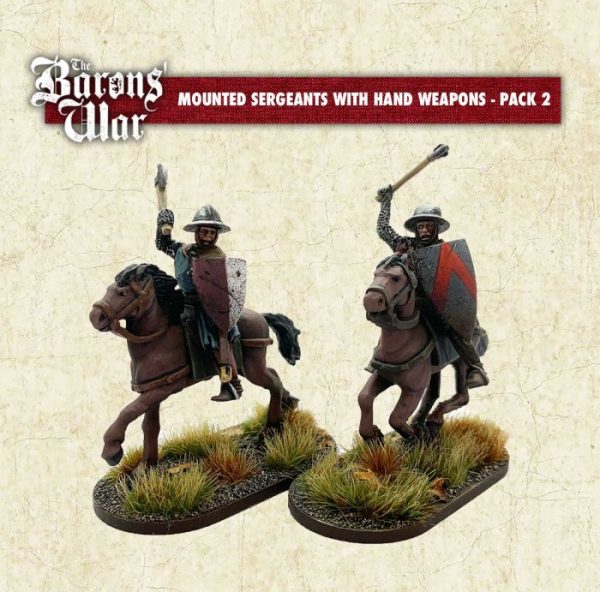 Footsore Miniatures - Mounted Sergeants With Hand Weapons Pack 2