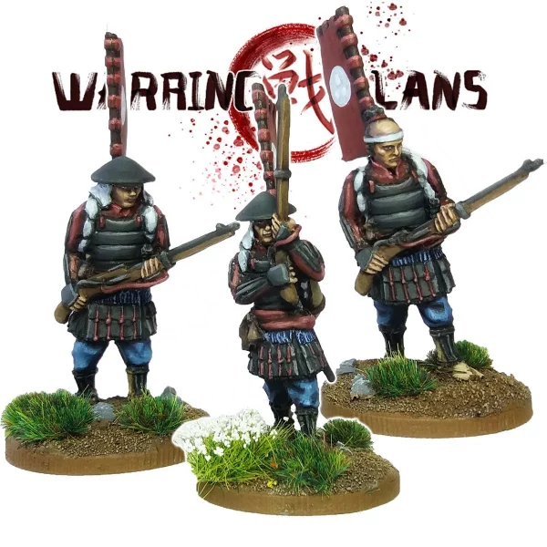 Footsore Miniatures - Ashigaru With Teppo Pack 2