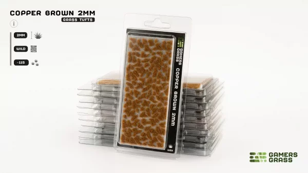 Gamers Grass - 2mm Tufts (Copper Brown)