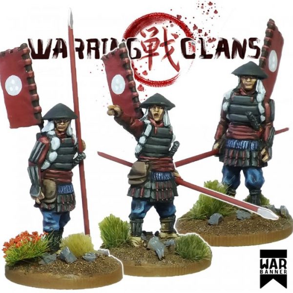 Footsore Miniatures - Samurai With Yari Pack 3