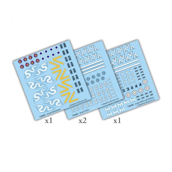 Team Yankee - Israeli Decals