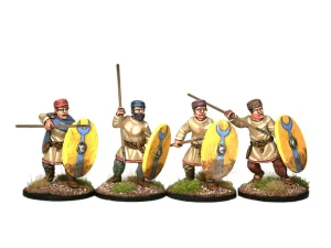 Footsore Miniatures - Late Roman Unarmoured Infantry In Hats