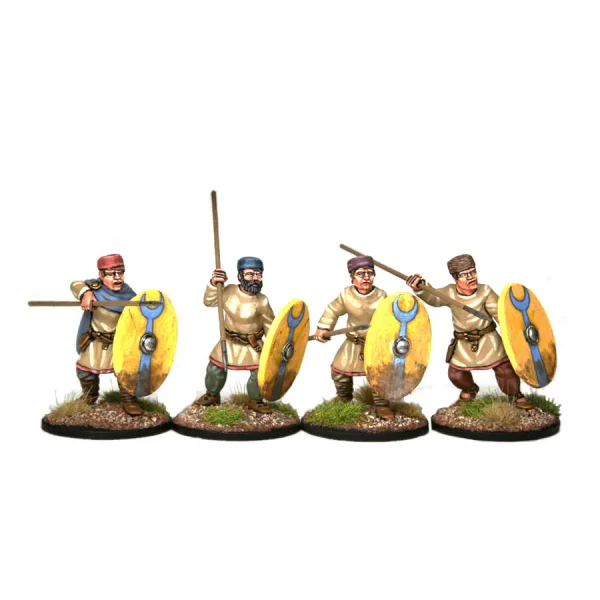 Footsore Miniatures - Late Roman Unarmoured Infantry In Hats