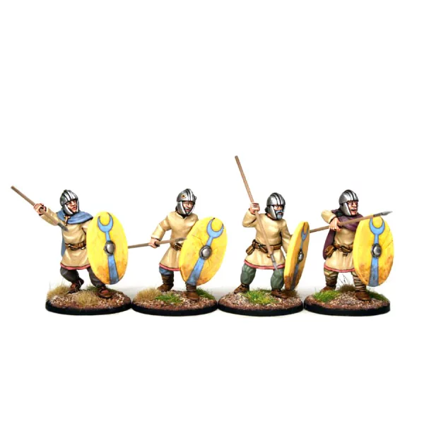 Footsore Miniatures - Late Roman Unarmoured Infantry In Helmets