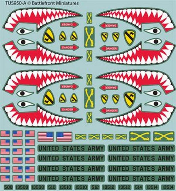 Team Yankee - US Decals