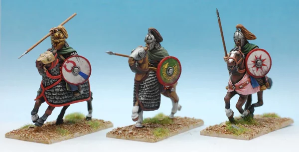 Footsore Miniatures - Goth Noble Cavalry On Barded Horses