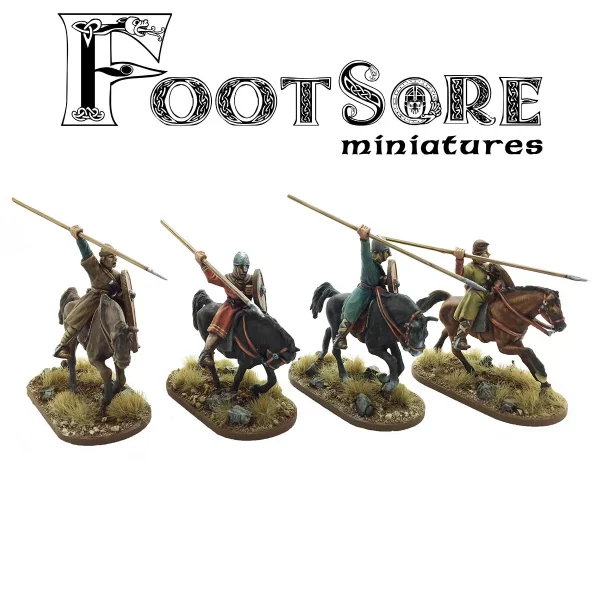 Footsore Miniatures - Breton Cavalrymen Thrusting Overarm