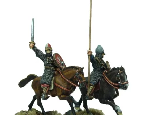Footsore Miniatures - Mounted Norman Warlord And Bannerman
