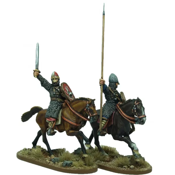 Footsore Miniatures - Mounted Norman Warlord And Bannerman