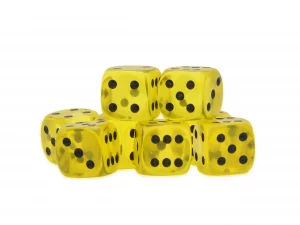 Warlord - Yellow Citrine D6 Dice
