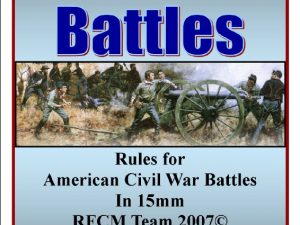 Civil War Battles Rule Book